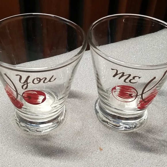 Vintage Other - 1950s You And Me Shotglasses
